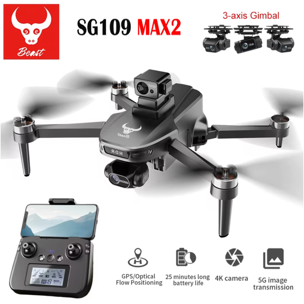 Jjrc Drone X12 - SG109 MAX2 Professionelle FPV 8K Kamera